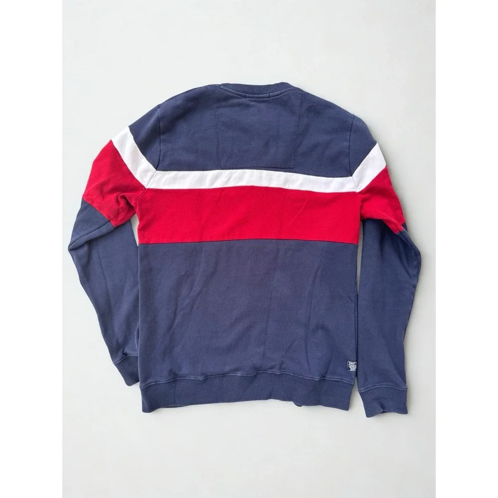 Vintage Y2K‎ Drift King Colorblock Mens Sweater Crewneck Long Sleeve Pullover M